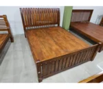 Loop King Size Bed In Teak Wood