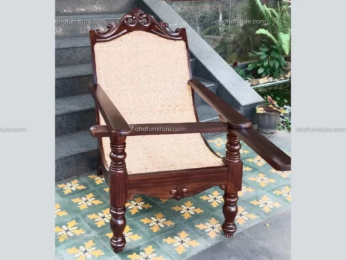 Soul Easy Chair with Cane Weaving In Rosewood