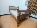 3 Layer Grassy work King Size Bed in Teak Wood - Image 4