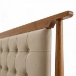 Forte Wooden Queen Size Bed In Teak Wood - Teak Wood, Queen Size, Without Storage - Image 8