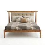 Forte Wooden Queen Size Bed In Teak Wood (10)