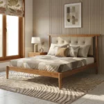 Forte Wooden Queen Size Bed In Teak Wood (12)