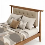 Forte Wooden Queen Size Bed In Teak Wood (13)