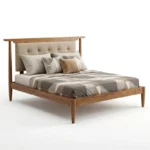 Forte Wooden Queen Size Bed In Teak Wood (3)