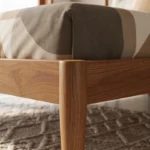 Forte Wooden Queen Size Bed In Teak Wood (4)
