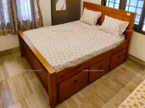 Oracle King Size Storage Bed in Hard Wood