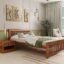 Prada Queen Size Bed In Mahogany Wood