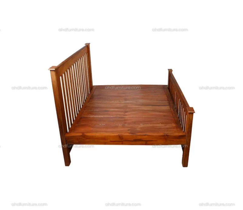 Reaper King Size Bed in Mahogany Wood