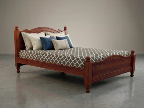 Trend Mahogany Queen Size Non Storage Bed 3