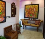 Athens Diwan Cot with Cane In Teak Wood