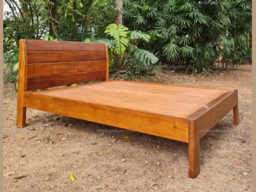Liam King Size Bed In Mahogany Wood