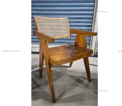 Nox Arm Chair With Cane In Imported Teak Wood