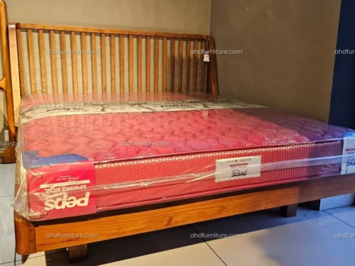 Toledo King Size Bed In Mahogany Wood