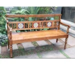 Emmy Bench With Tile In Teak Wood