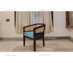 Clint Arm Chair with Cane In Rosewood - Image 4