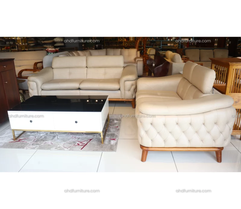 Hugo Leather Sofa Set 3+2 Seater