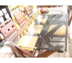 Glass dining table 6 seater 19