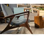 Neo Arm Chair In Teak Wood - Teak Wood - Image 5