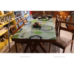 Glass dining table 6 seater 20