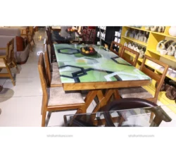 Glass dining table 6 seater 22