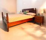 Leeds Queen Size Poster Cot In Mahogany - Image 5