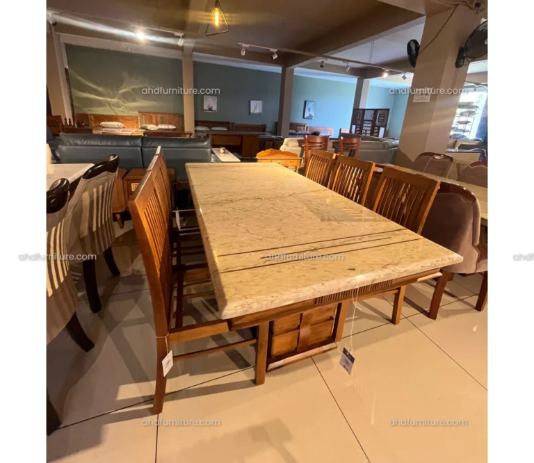 Marble top dining table 6