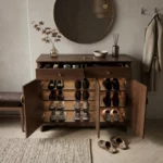 Hitachi Shoe Rack In Teak Wood 1