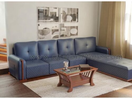 Monaco Fabric L Shape Sofa Set