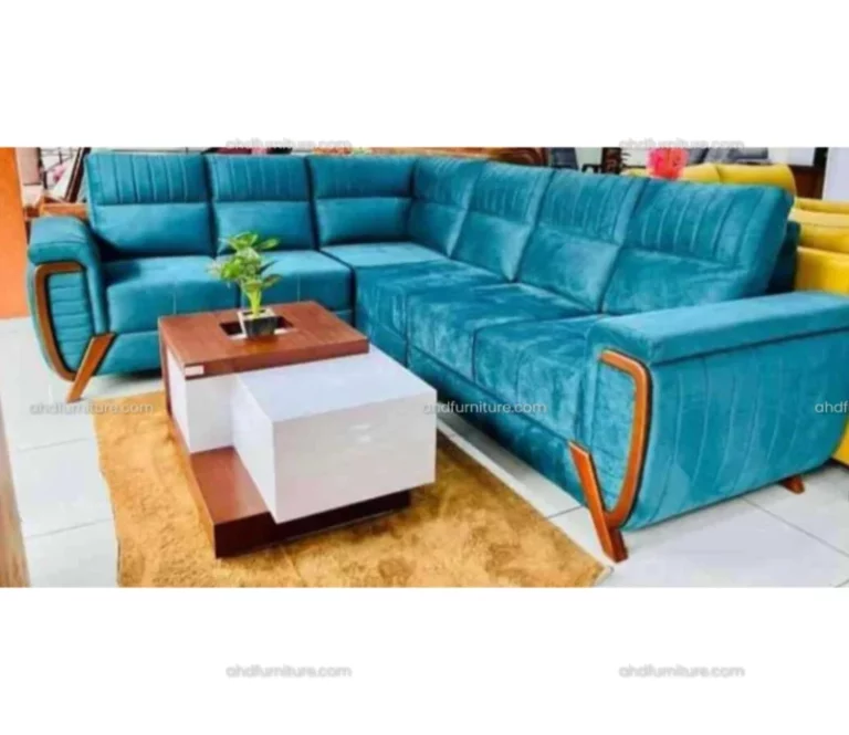 Emila Corner Fabric Sofa Set