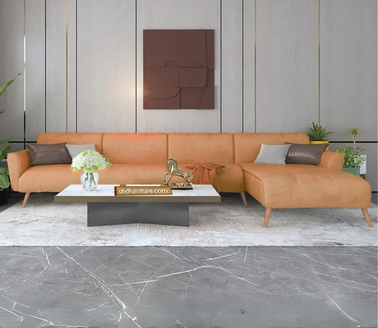 Aspire XL Wooden L Shape Sofa Set