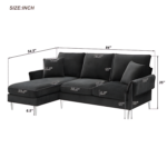 Carolina Spring L Shape Sofa - Fabric, L Shaped - Image 13