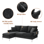 Carolina Spring L Shape Sofa - Fabric, L Shaped - Image 14
