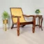 Tokyo Wooden Easy Chair In Rosewood