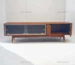 Allen Wooden Tv Unit - Teak Wood, Closed Storage - Image 5