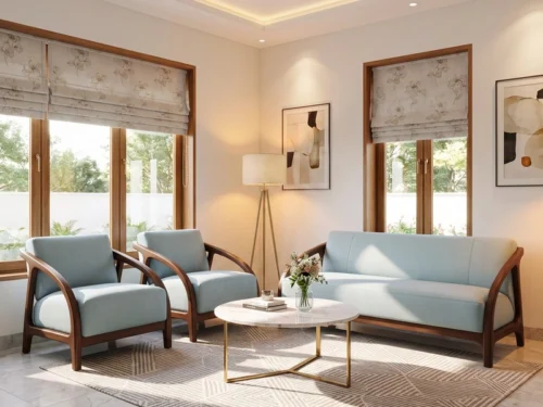 Madrid Wooden Sofa 3 Seater 6