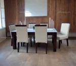 Passcore 6 Seater Dining Table ( Table Only ) In Mahogany Wood - Image 2