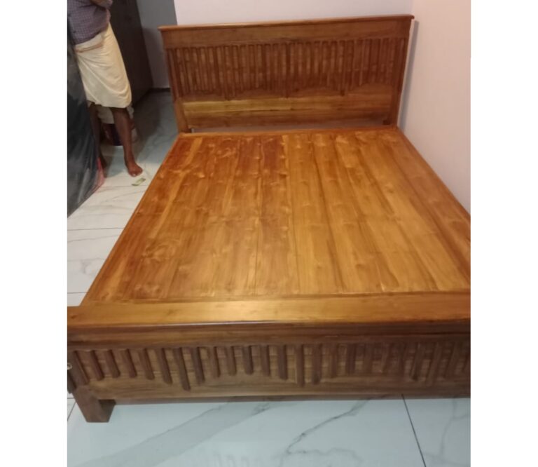 H1 Wooden Cot King Size Bed In Teak Wood