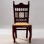 Cliff Wooden Dining Chair With Tile & Cane In Mahogany Wood