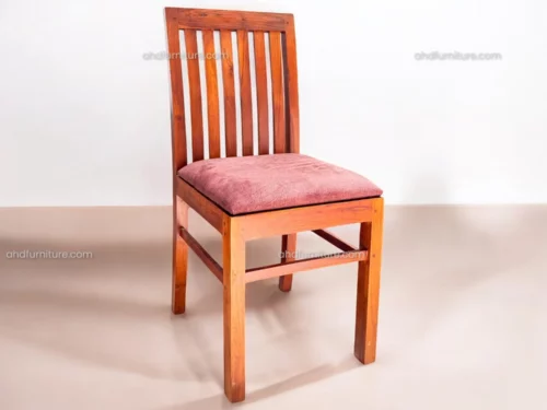 Simple Wooden Dining Chair In Teak Wood