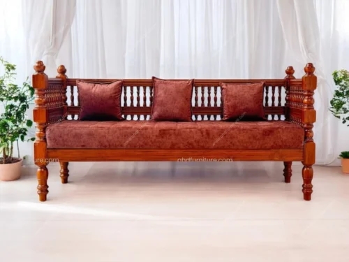Royal Turns Wooden Sofa Set In Teak Wood