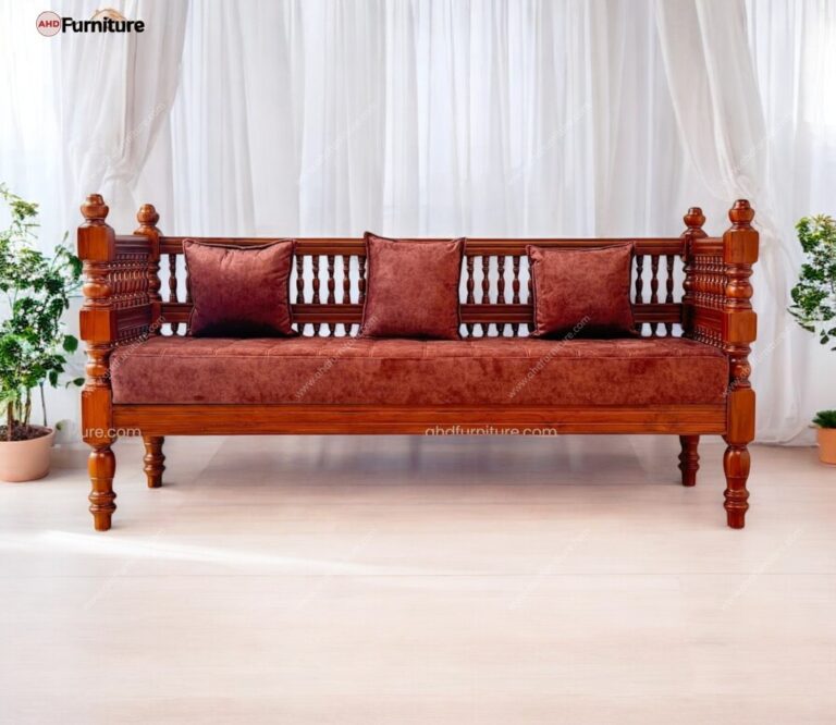 Royal Turns Wooden Sofa Set In Teak Wood