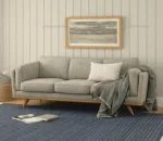 Viro Fabric Sofa Set With Silvar Sand Colour In Wood