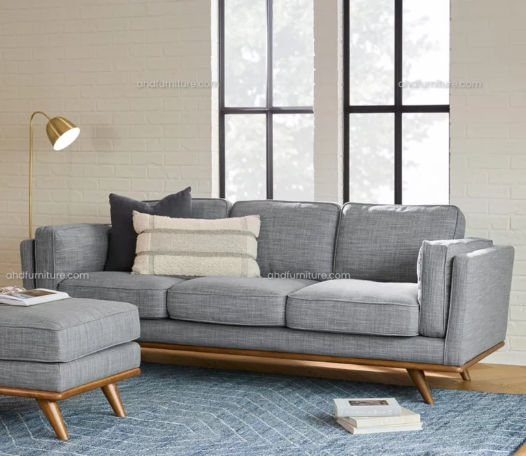 Viro Fabric Sofa Set With Spanish Grey In Wood