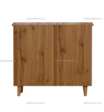 Shoe Rack With Groves In Engineered Wood - Engineered Wood, Closed Storage - Image 3