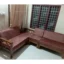 X Wooden Corner Sofa Set In Wood