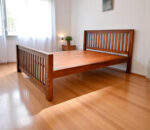 David Teak Wood Queen Size Non Storage Bed - Image 8