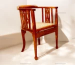 Hope Wooden Arm Chair In Teak Wood - Teak Wood - Image 4