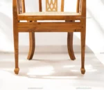 Hope Wooden Arm Chair In Teak Wood - Teak Wood - Image 9