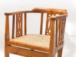 Hope Wooden Arm Chair In Teak Wood - Teak Wood - Image 10