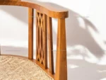 Hope Wooden Arm Chair In Teak Wood - Teak Wood - Image 11